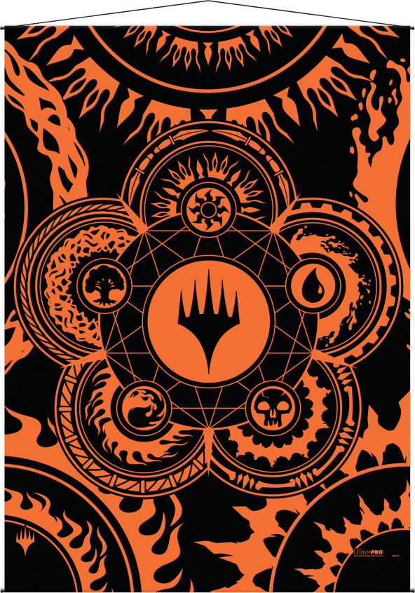 Magic the Gathering CCG: Mana 7 Wall Scroll Color Wheel